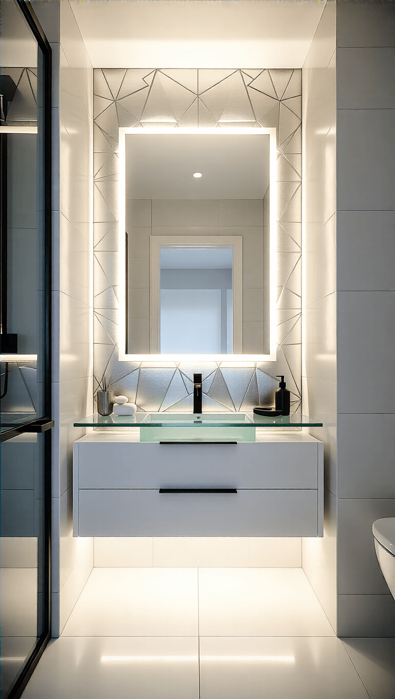 3892modern Geometric Bathroom Corner View
