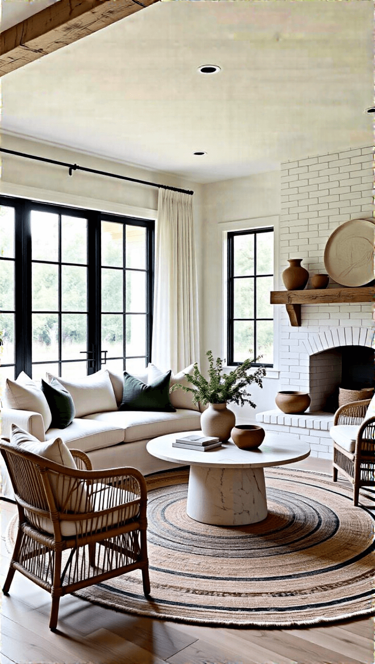 3907modern Farmhouse Living Room Bright