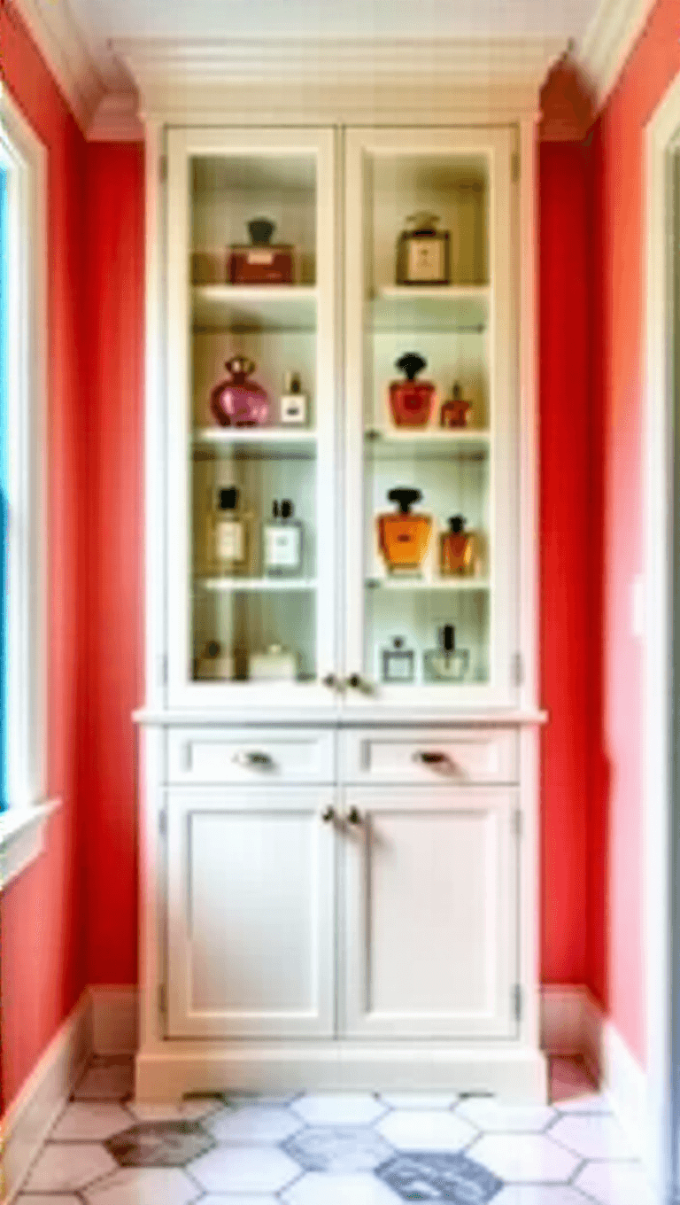 3925elegant Perfume Cabinet Bathroom