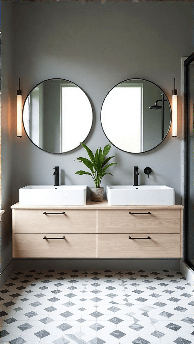 3931modern Geometric Bathroom Aerial View