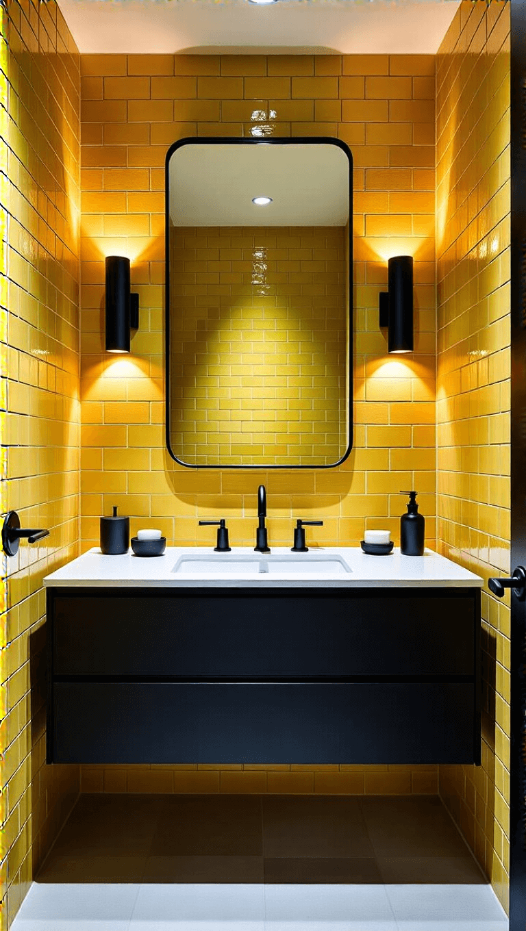 3947yellow Zellige Moody Bathroom