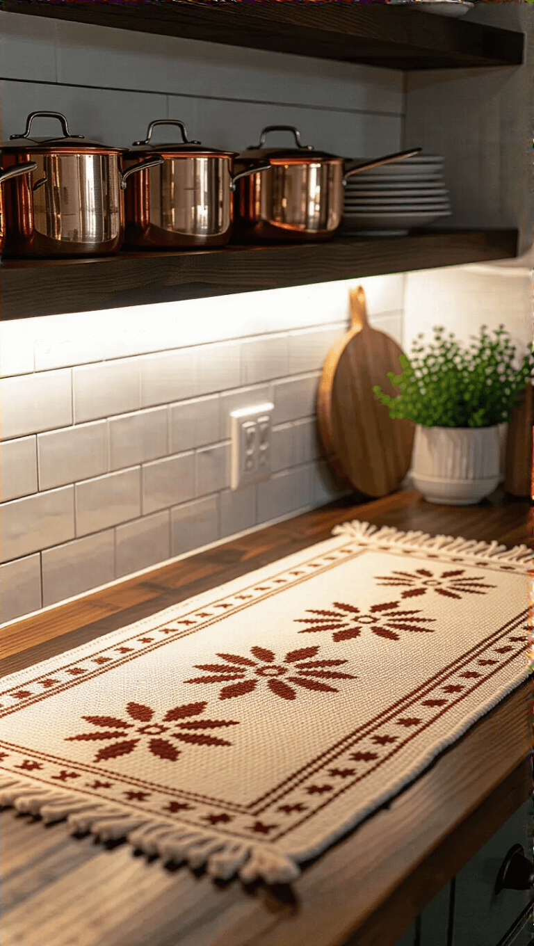 3966kitchen Vintage Mat Copper Glow