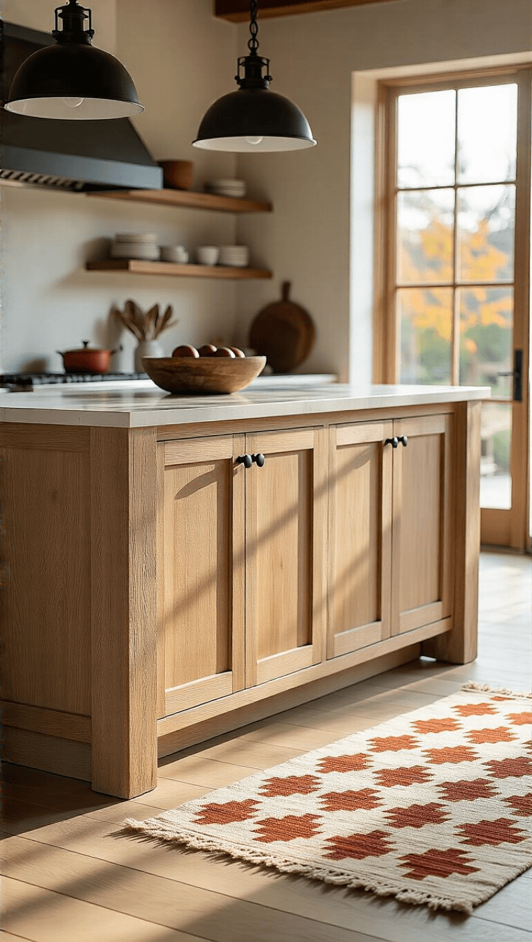 3971rustic Kitchen Dhurrie Mat Golden Hour
