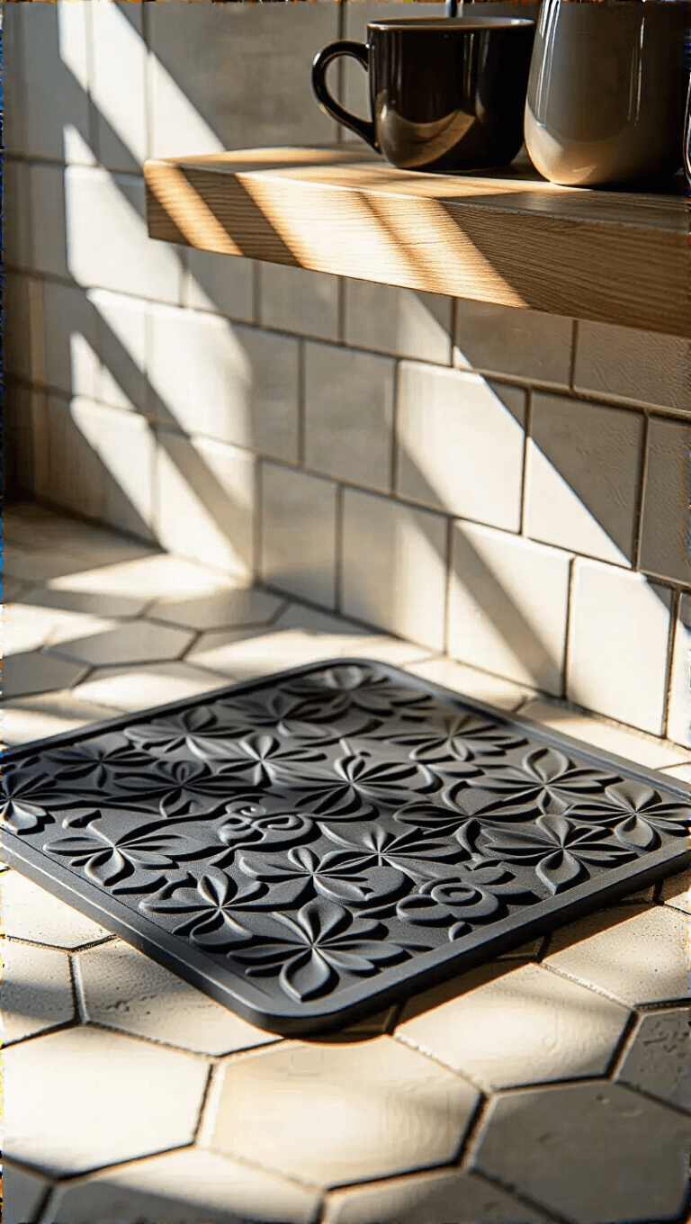 3972vintage Coffee Nook Rubber Mat
