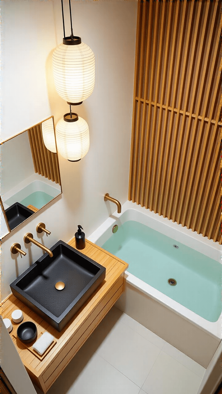 3982japanese Zen Bathroom Aerial Minimal