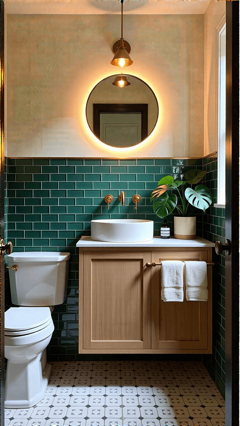 3988emerald Brass Bathroom Corner