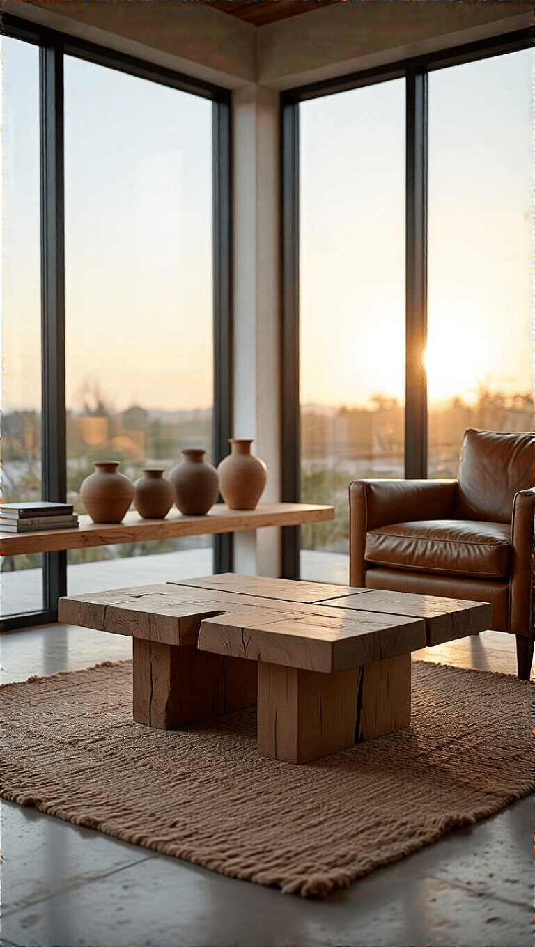 4007minimalist Golden Hour Living Room