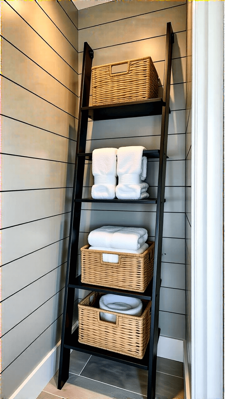 4020modern Moody Powder Room Corner Shelf