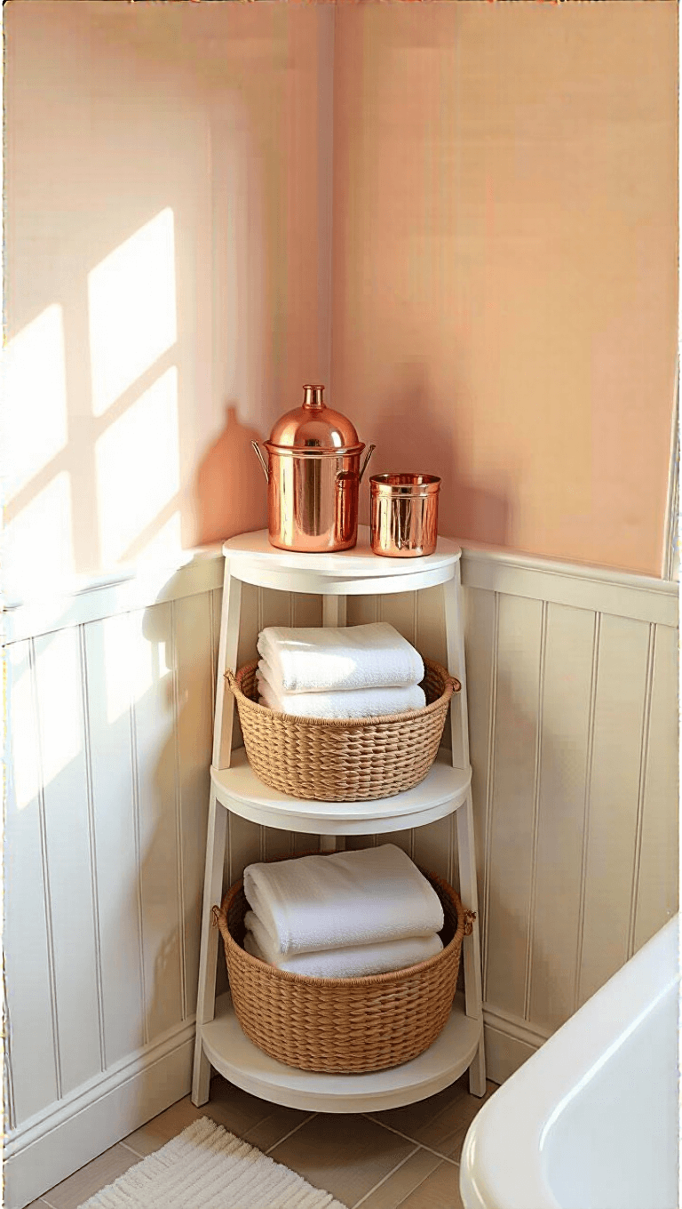 4023vintage Bathroom Corner Overhead