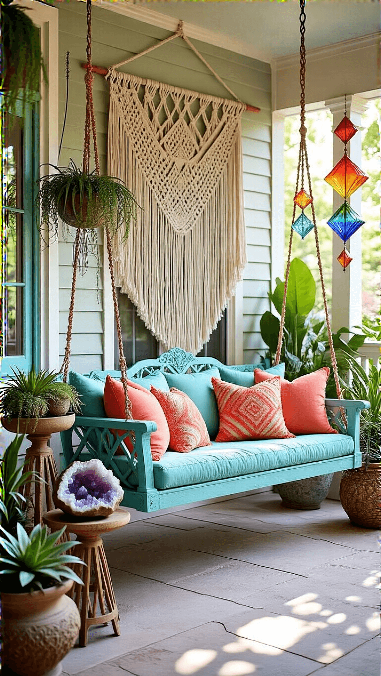 4045bohemian Patio Sunlit Sanctuary