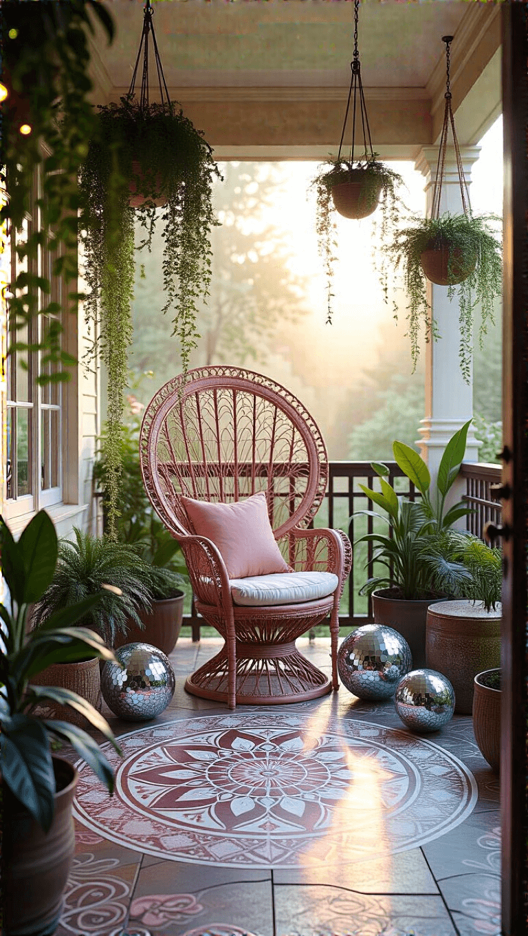 4051ethereal Peacock Patio Dawn