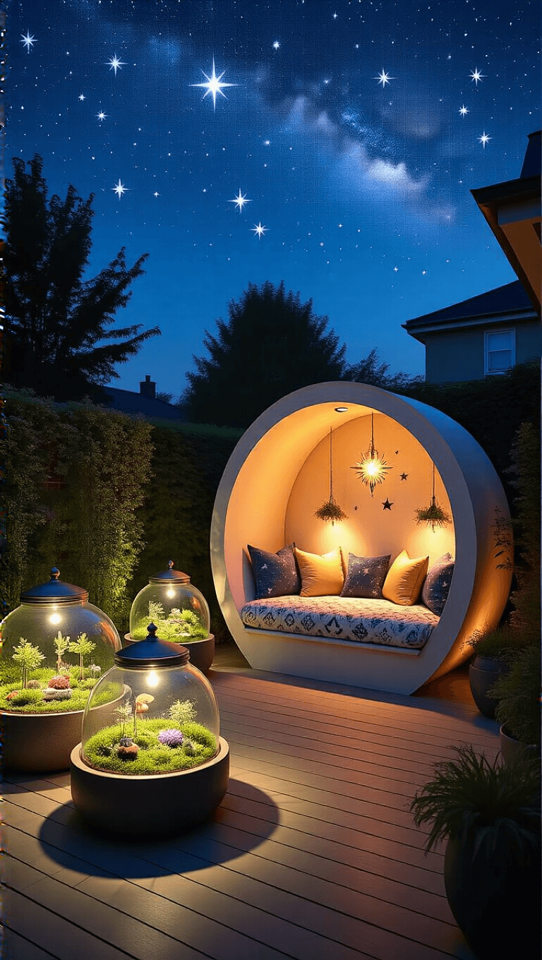 4053moonlit Stargazing Patio Nook