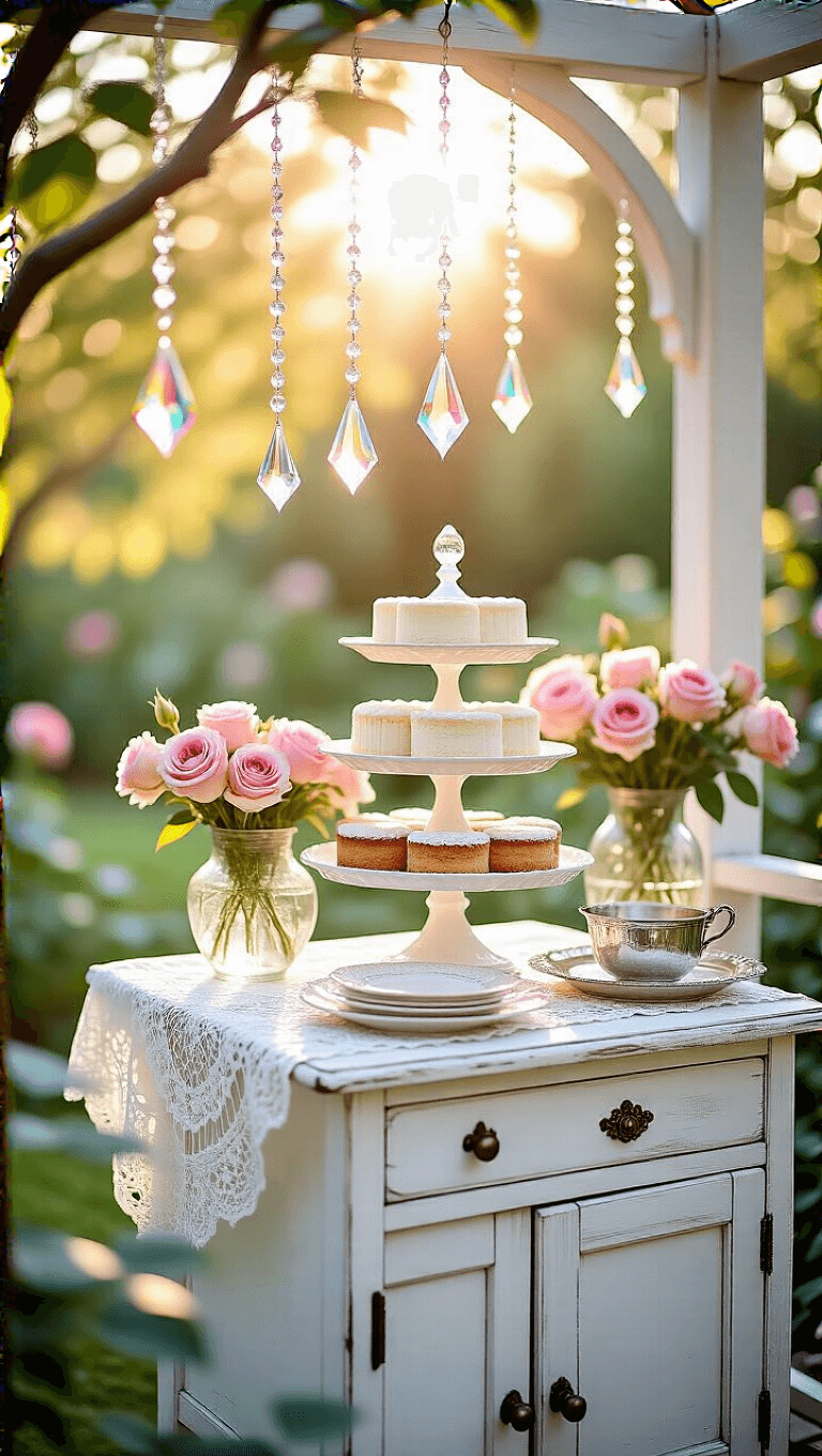 4097vintage Garden Dessert Nook Morning