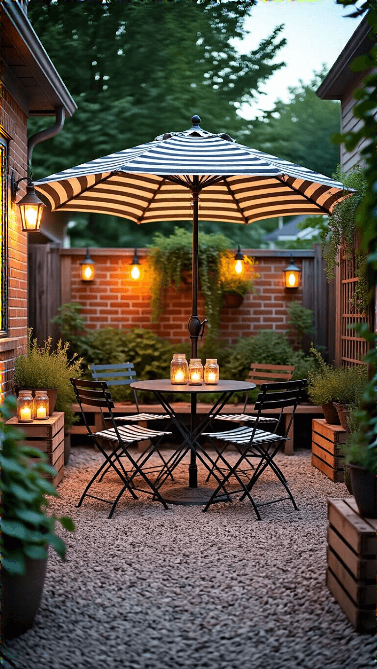 4107cozy Bistro Patio Dusk
