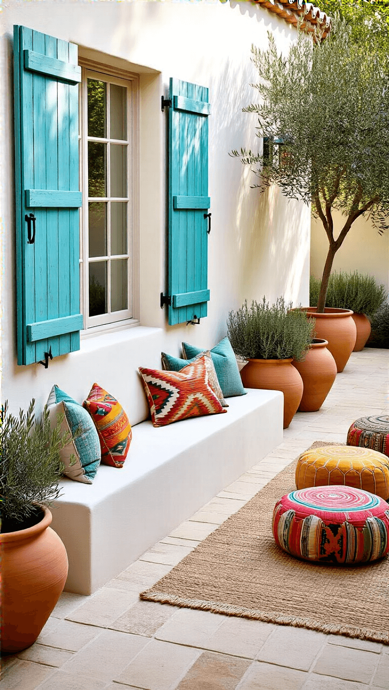 4108mediterranean Patio Afternoon Light