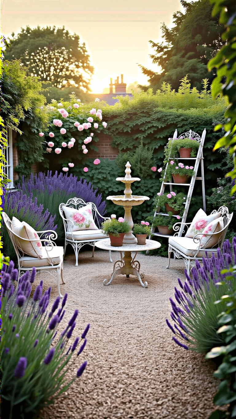 4110romantic Cottage Garden Dusk