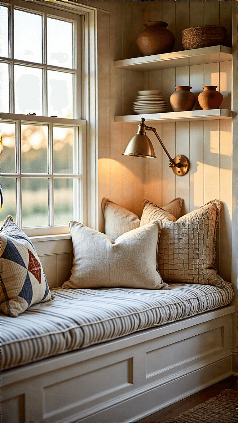 4168farmhouse Window Nook Golden Hour