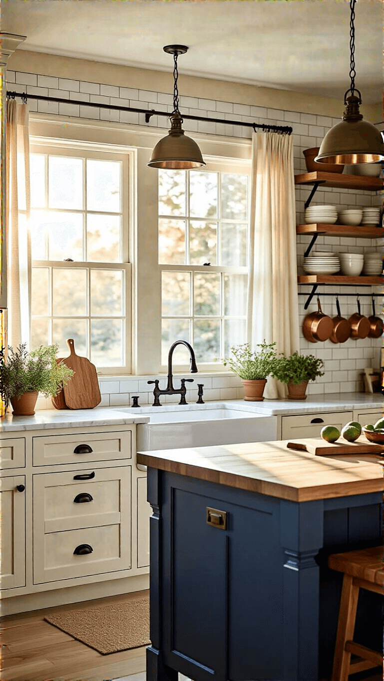 4172modern Farmhouse Kitchen Golden Hour