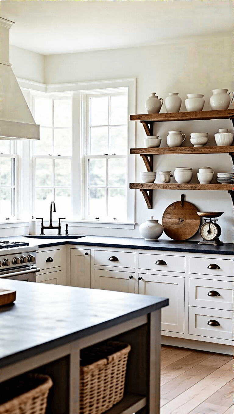 4185serene Farmhouse Kitchen Morning