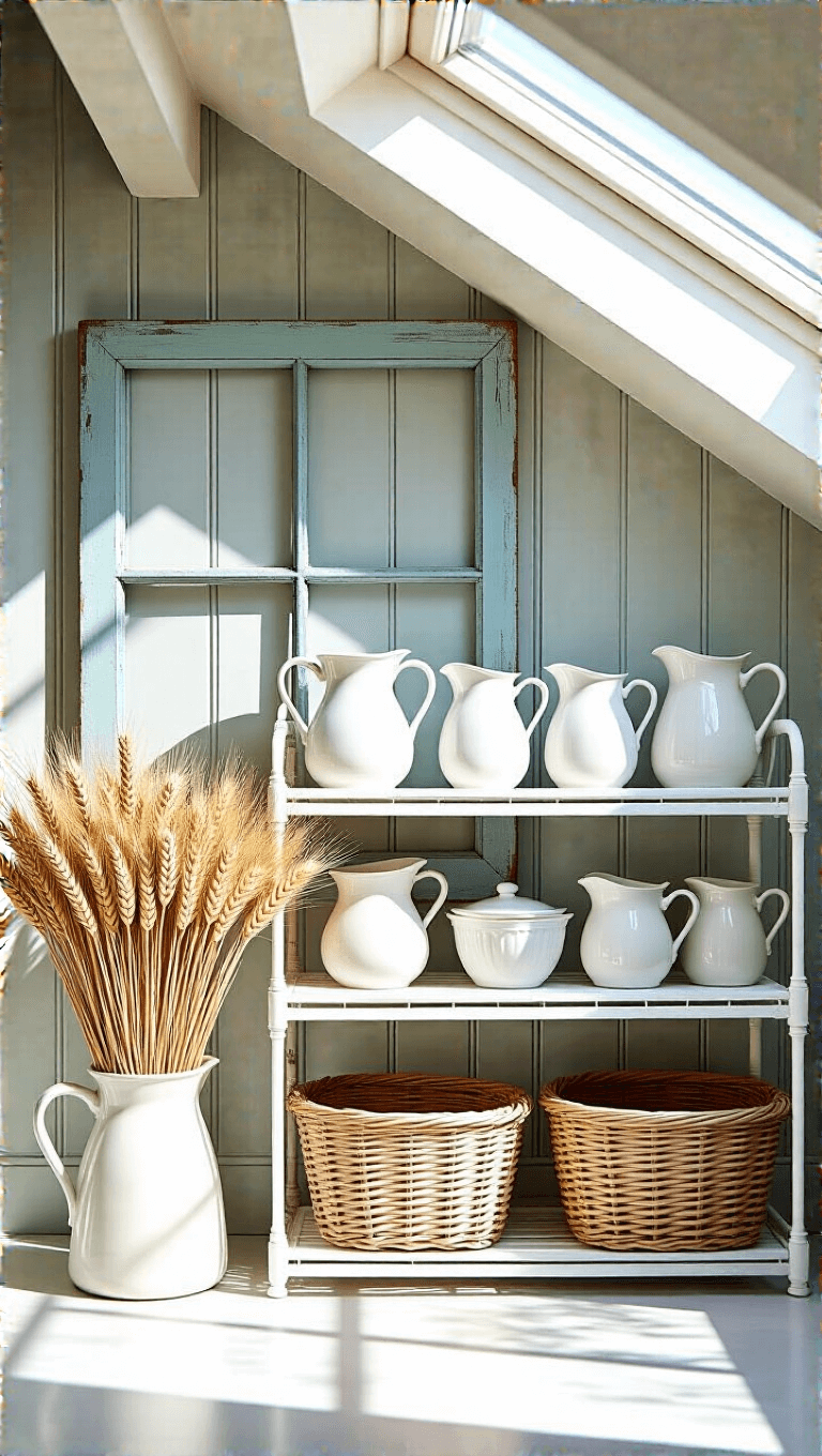 4199vintage Farmhouse Kitchen Rack