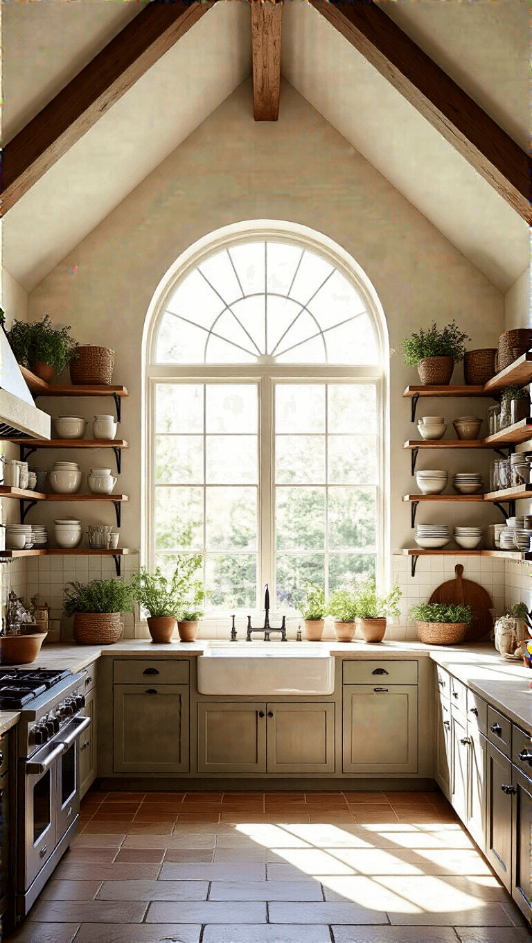 4204bright Cathedral Kitchen Window