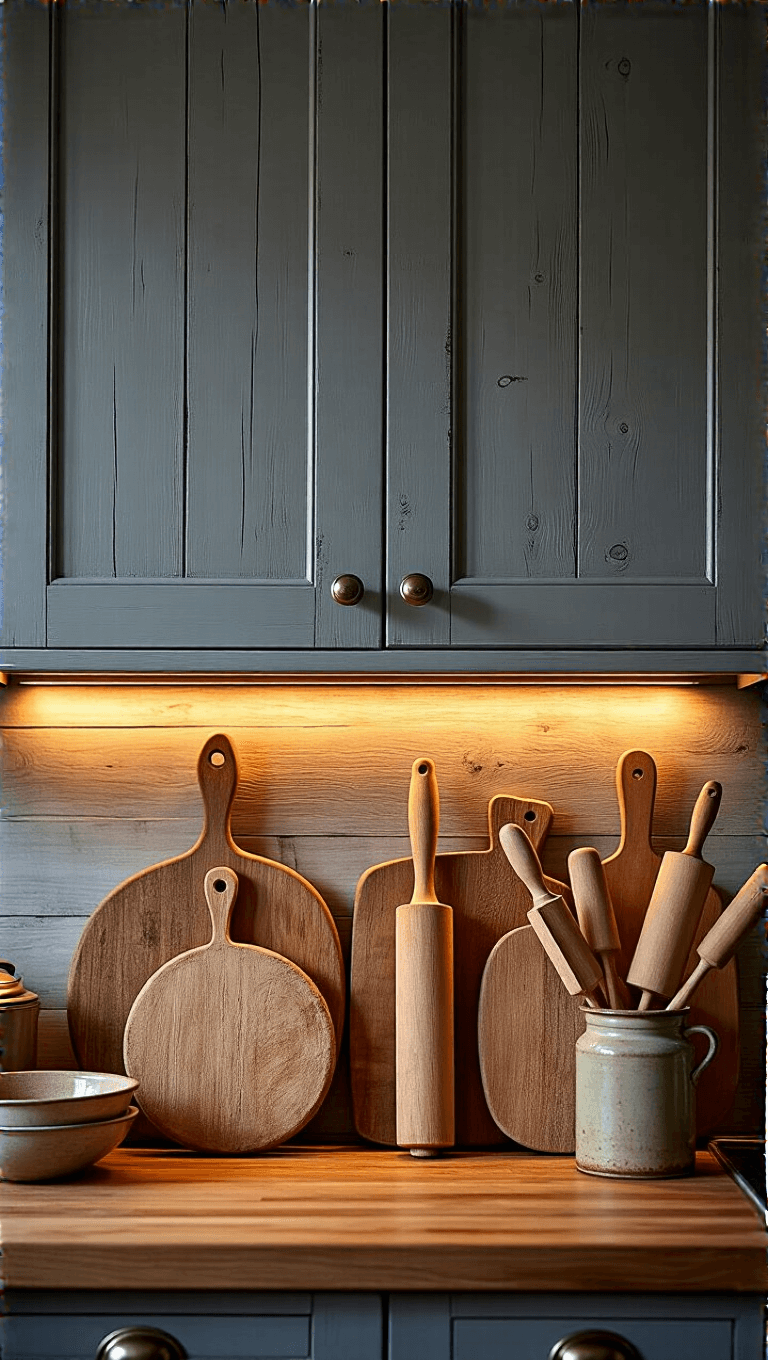 4205vintage Bread Boards Dusk Kitchen