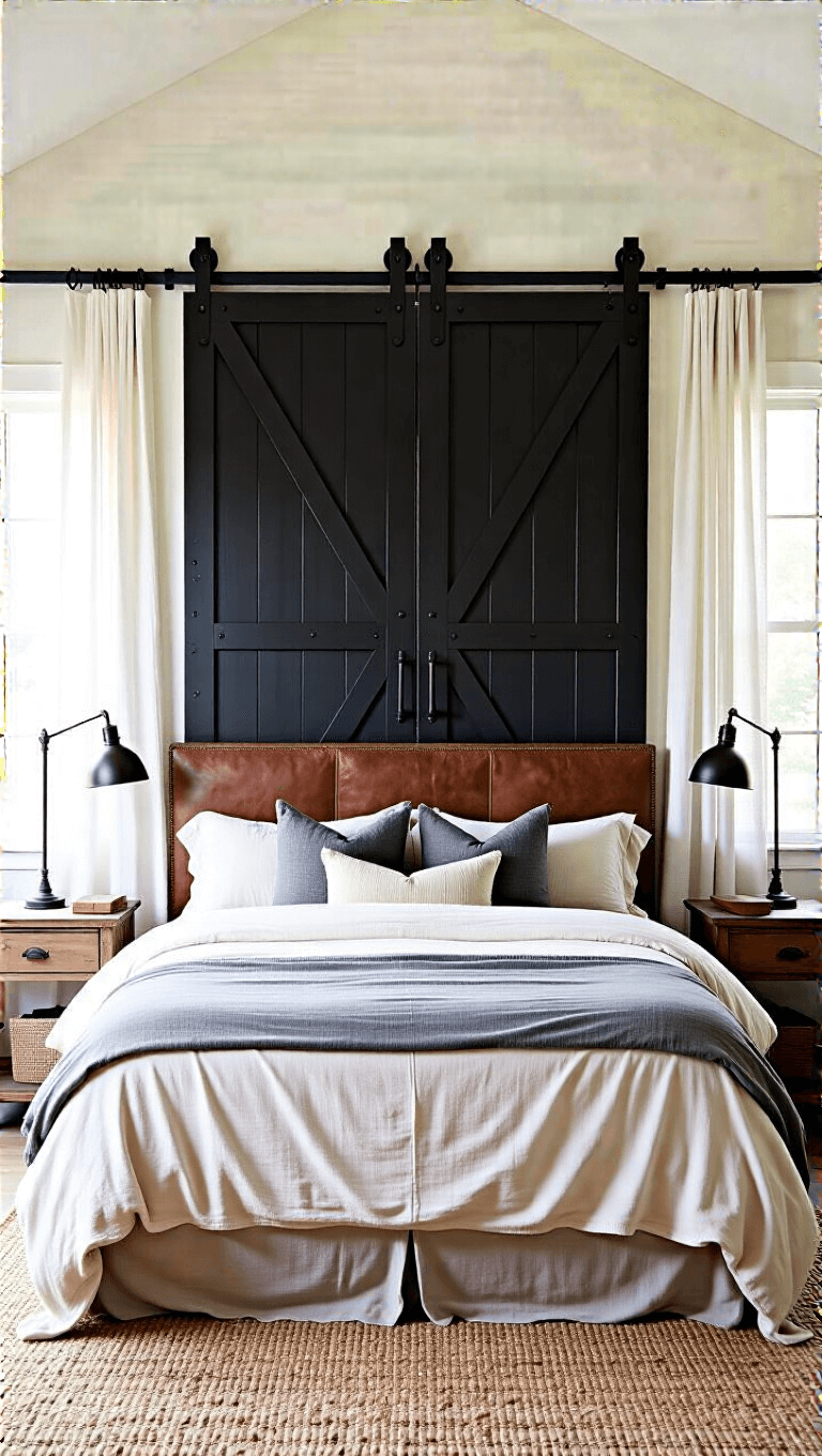 Transforming Spaces: The Ultimate Small Barn House Style Guide 4398modern Bedroom Black Barn Door