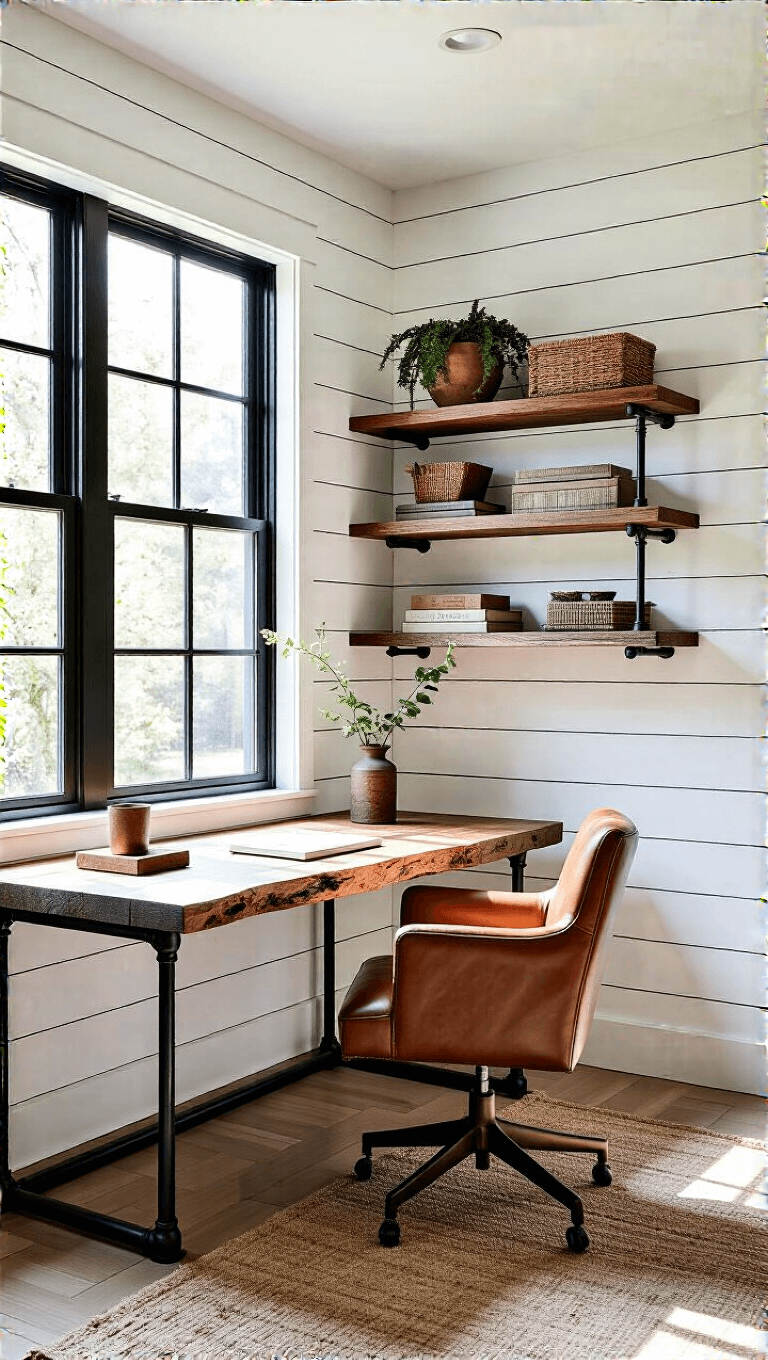 Transforming Spaces: The Ultimate Small Barn House Style Guide 4399modern Rustic Home Office Window View