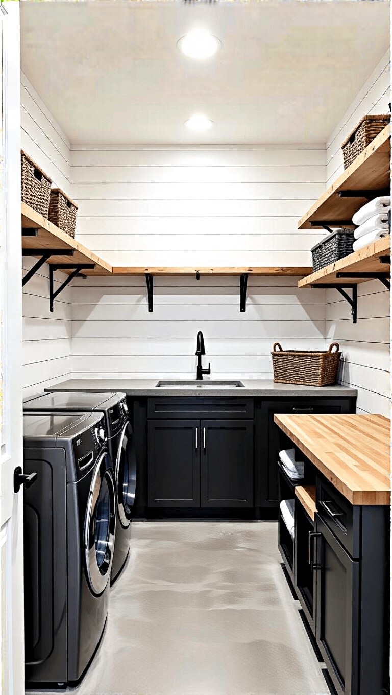 Transforming Spaces: The Ultimate Small Barn House Style Guide 4407modern Farmhouse Laundry Room Organized
