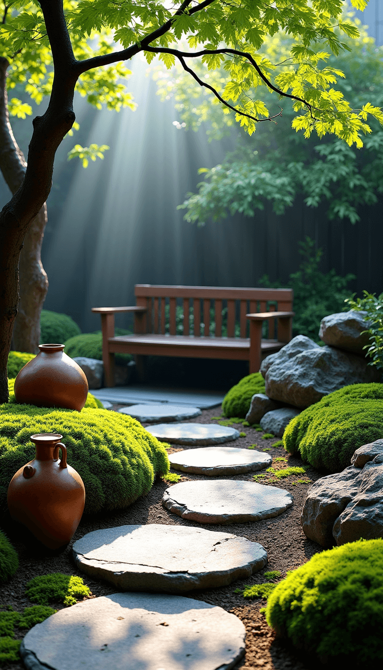 Wabi-Sabi Garden Design: Embracing Imperfect Natural Beauty 4860misty Zen Courtyard Dawn