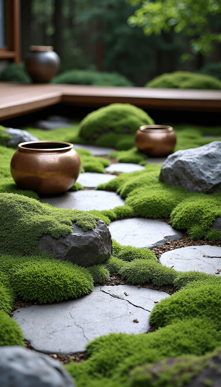 Wabi-Sabi Garden Design: Embracing Imperfect Natural Beauty 4867tranquil Stone Garden Bench