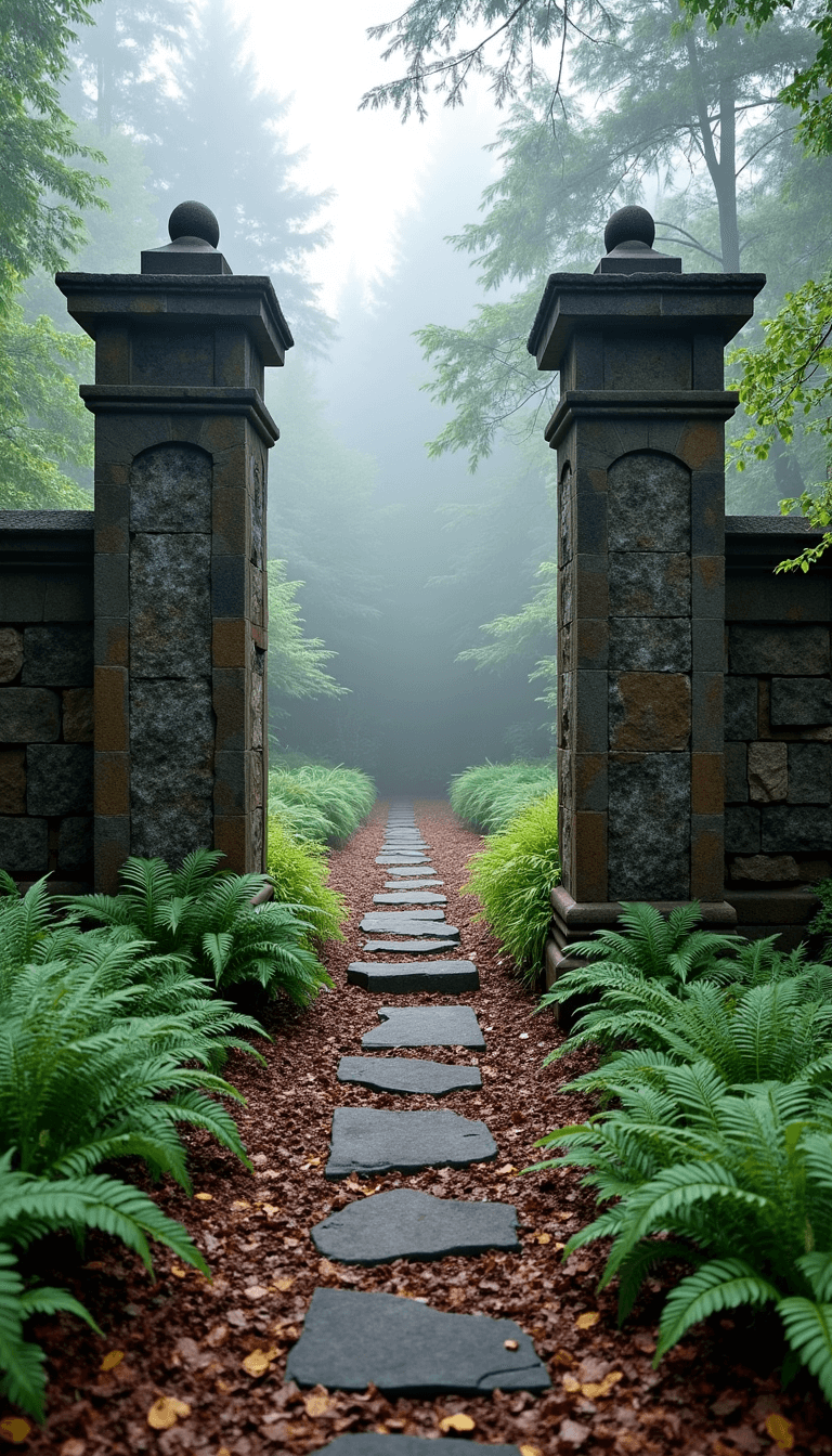 Wabi-Sabi Garden Design: Embracing Imperfect Natural Beauty 4870misty Woodland Garden Path