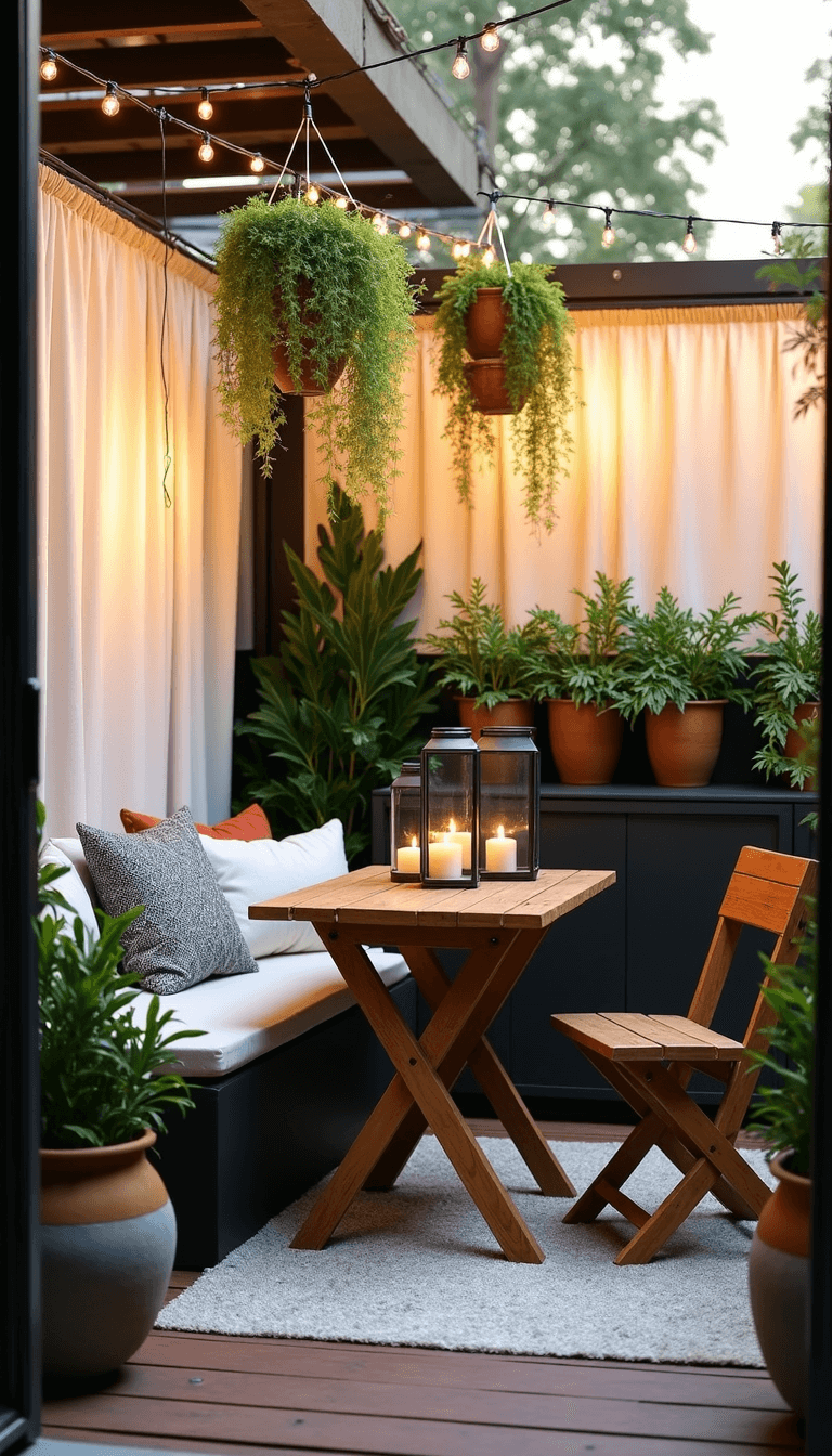 4891cozy Urban Patio Sunset