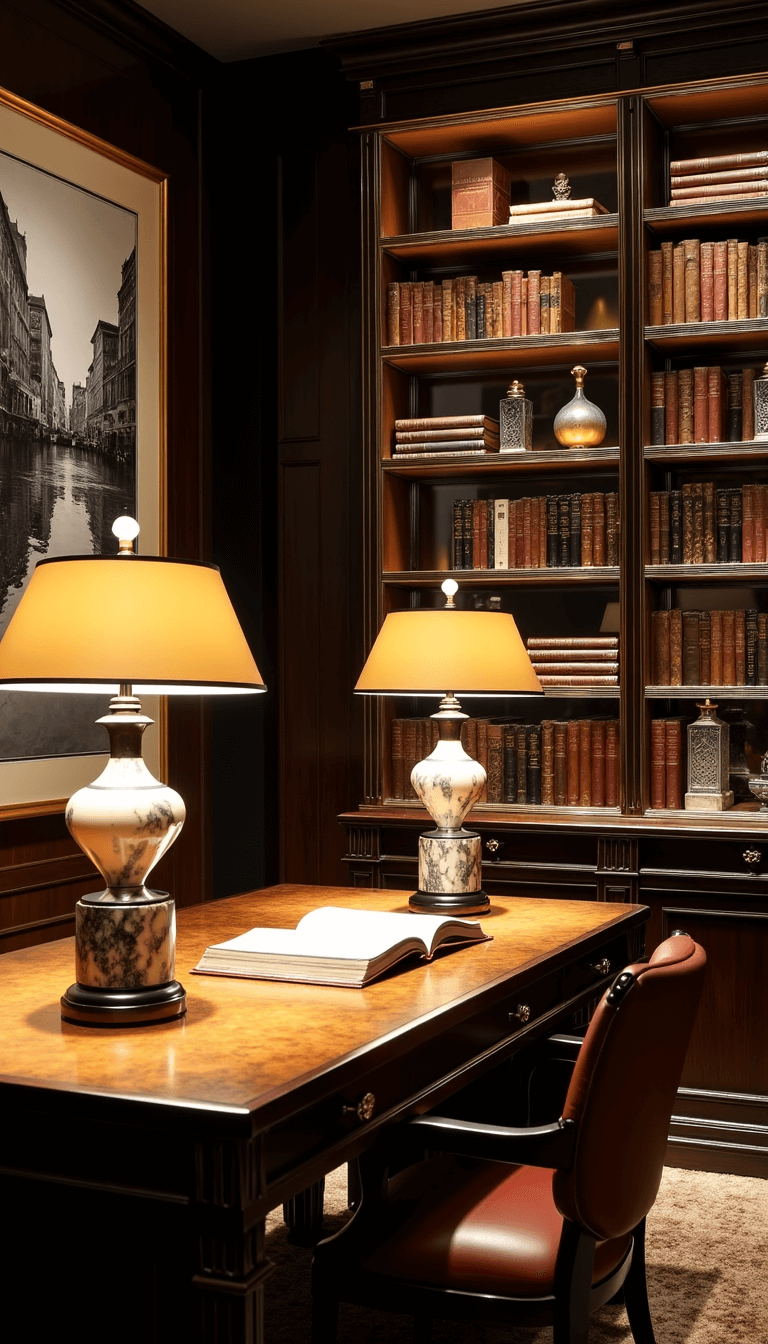 4943art Deco Study Evening Glow