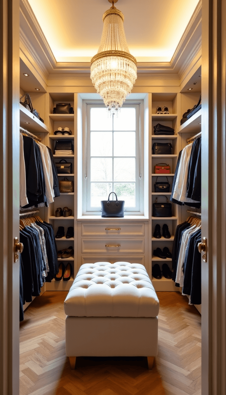 Transform Your Walk-In Closet: A Stylish Sanctuary of Organization and Elegance 4966luxury Closet Golden Hour