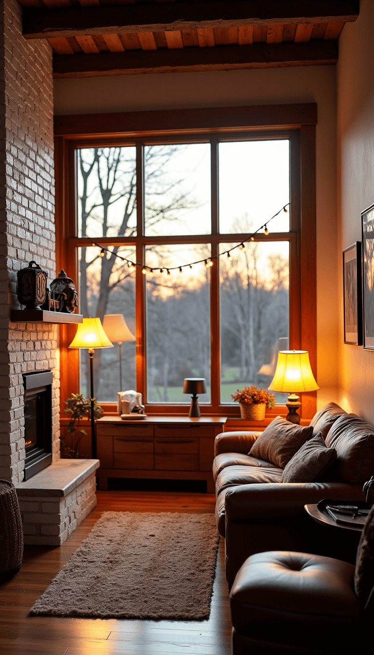 Creating a Cozy Living Room: The Ultimate Lighting Guide 4997rustic Modern Living Room Sunset Lighting