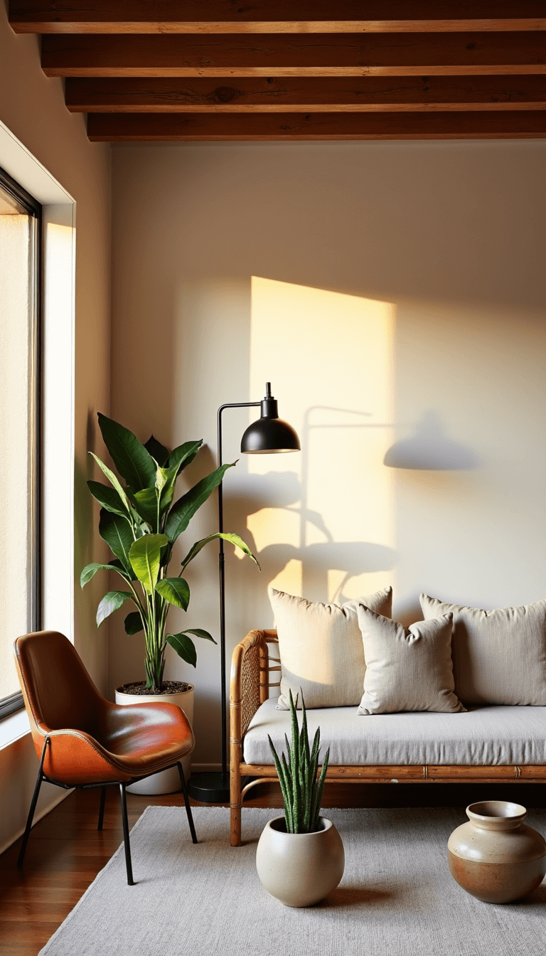 5000cozy Golden Hour Living Room