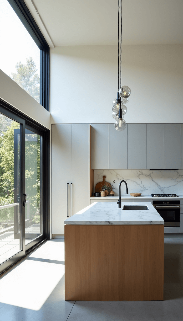 Creating a Stunning Nordic Kitchen: Your Ultimate Design Guide 5052modern Kitchen Concrete Oak Aerial