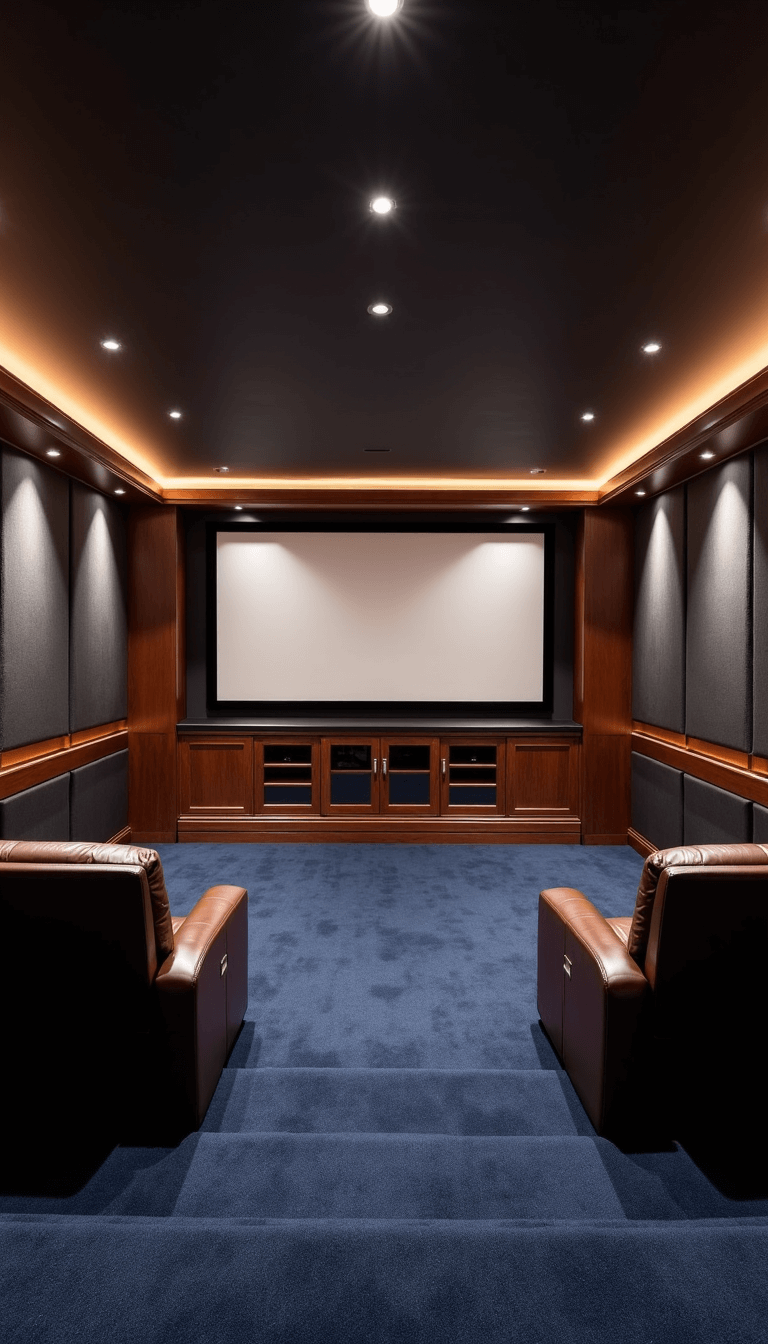 Transform Your Basement: The Ultimate Guide to Creating a Stunning Living Space 5078modern Home Theater Tiered Seating