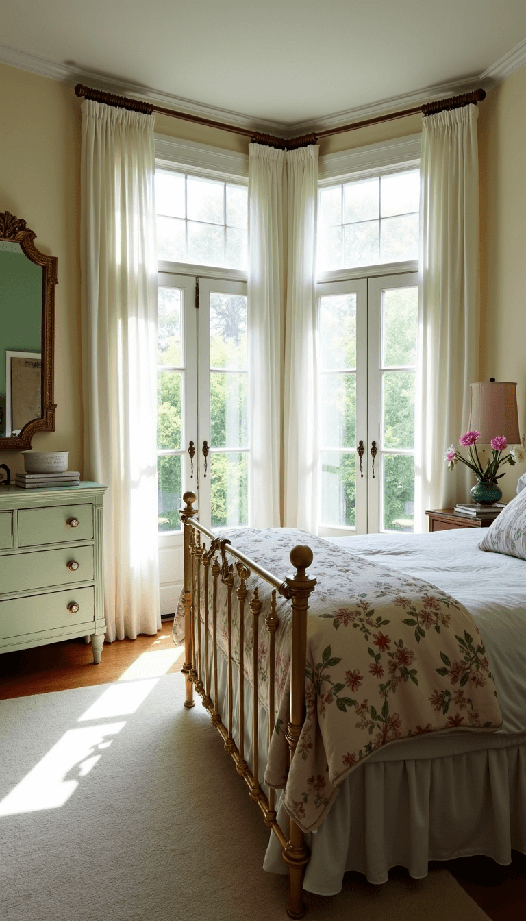 5348vintage Sunlit Master Bedroom