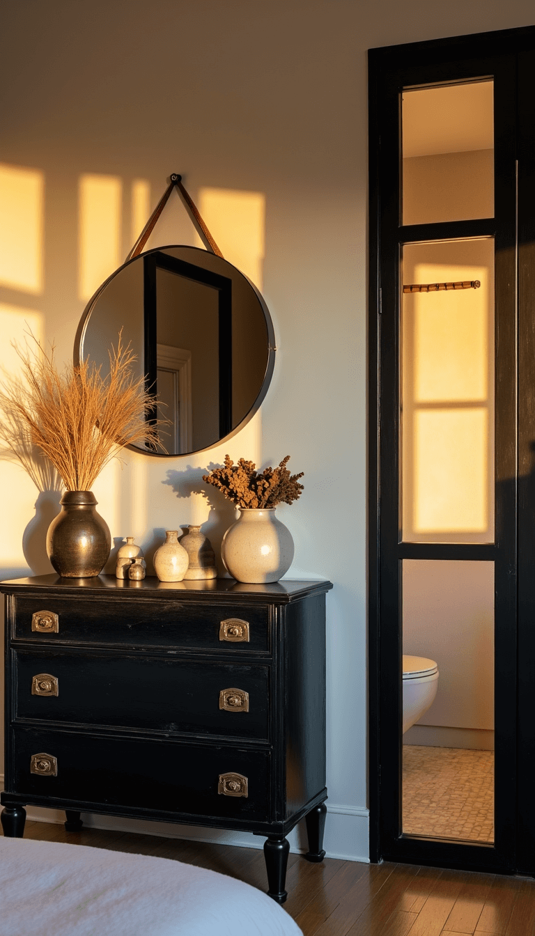 5383black Framed Bedroom Suite Sunset