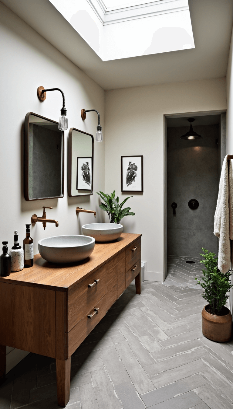 5388modern Rustic Bath Natural Light