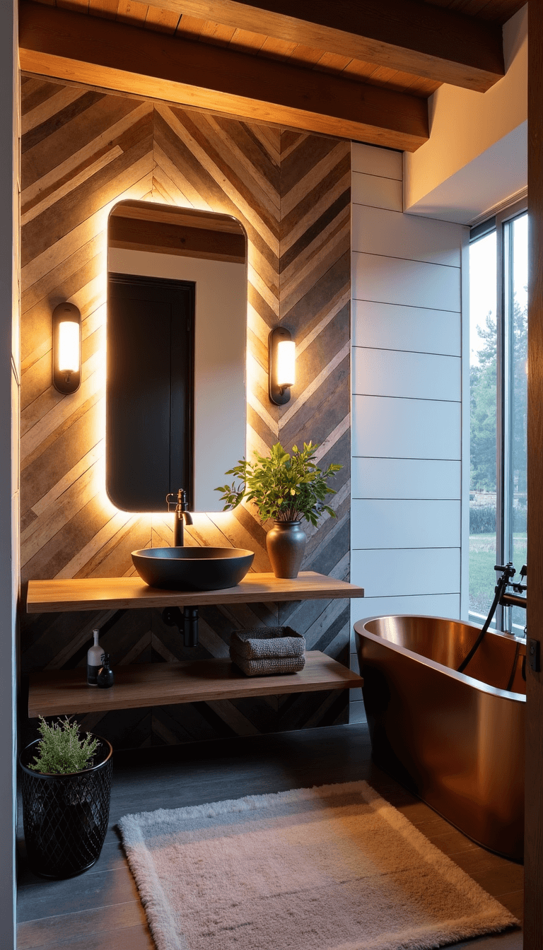 5389modern Barndo Spa Bathroom Dusk