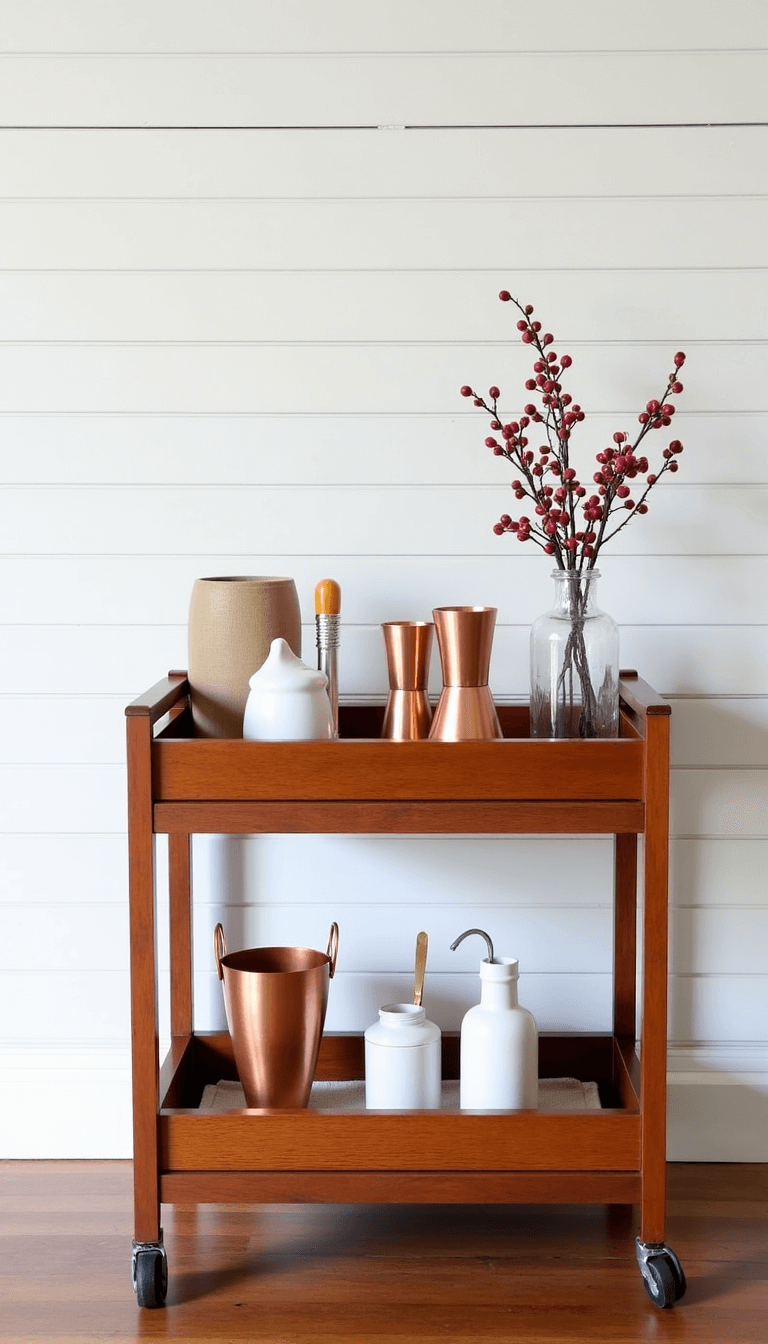 5409vintage Cabin Barcart Styling