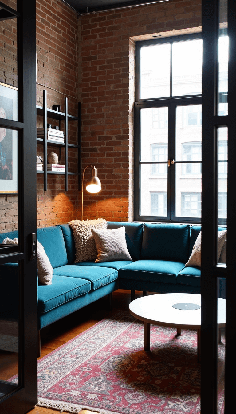 5420industrial Teal Loft Living