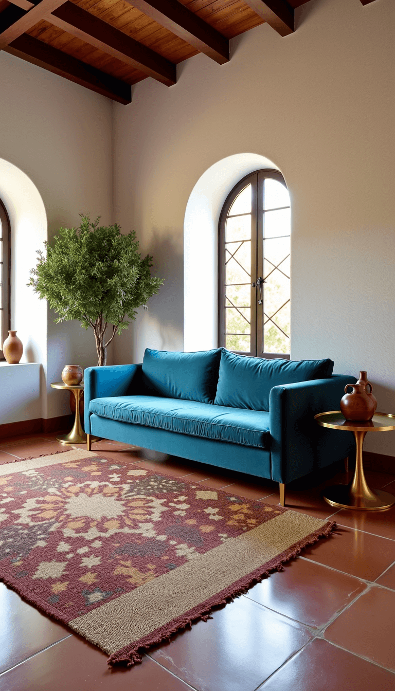 5426mediterranean Terracotta Living Room Golden Hour
