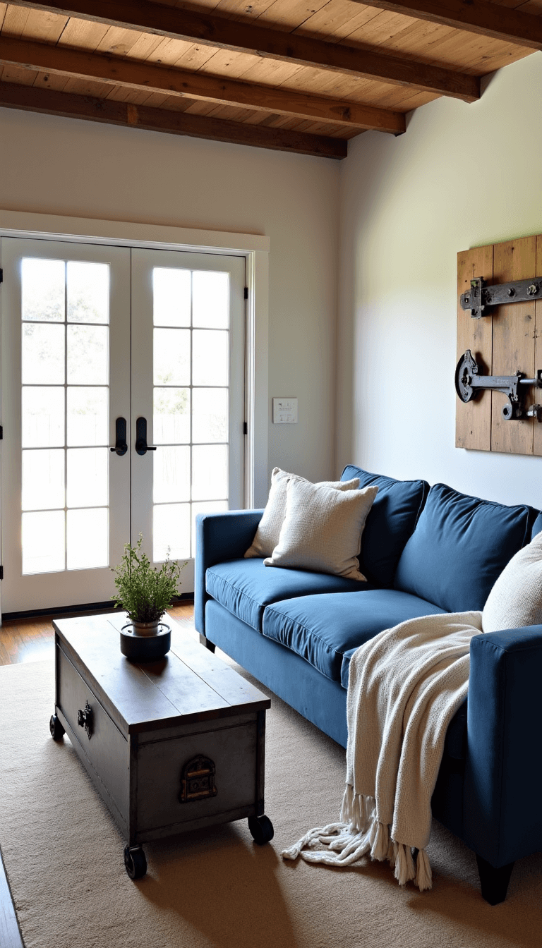 5428modern Farmhouse Living Beams Morning