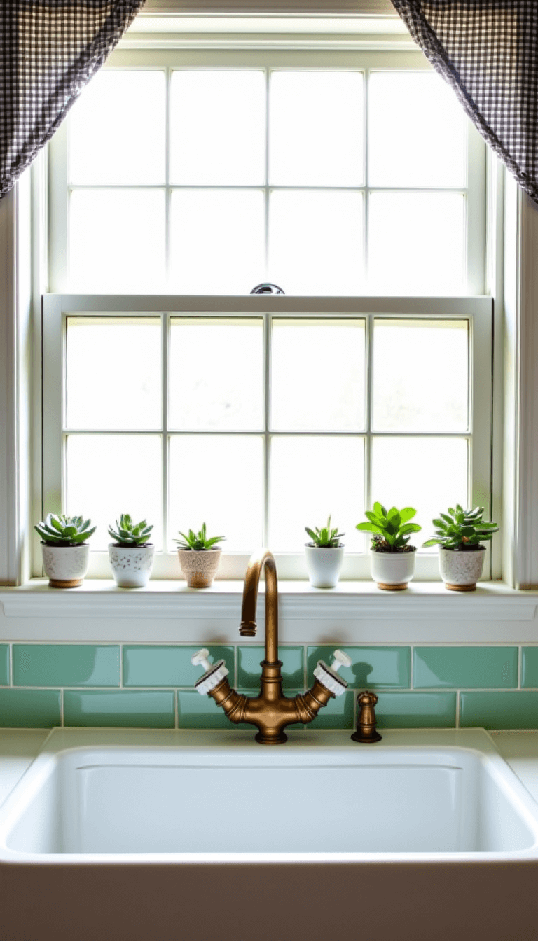 5436farmhouse Sink Plants Window