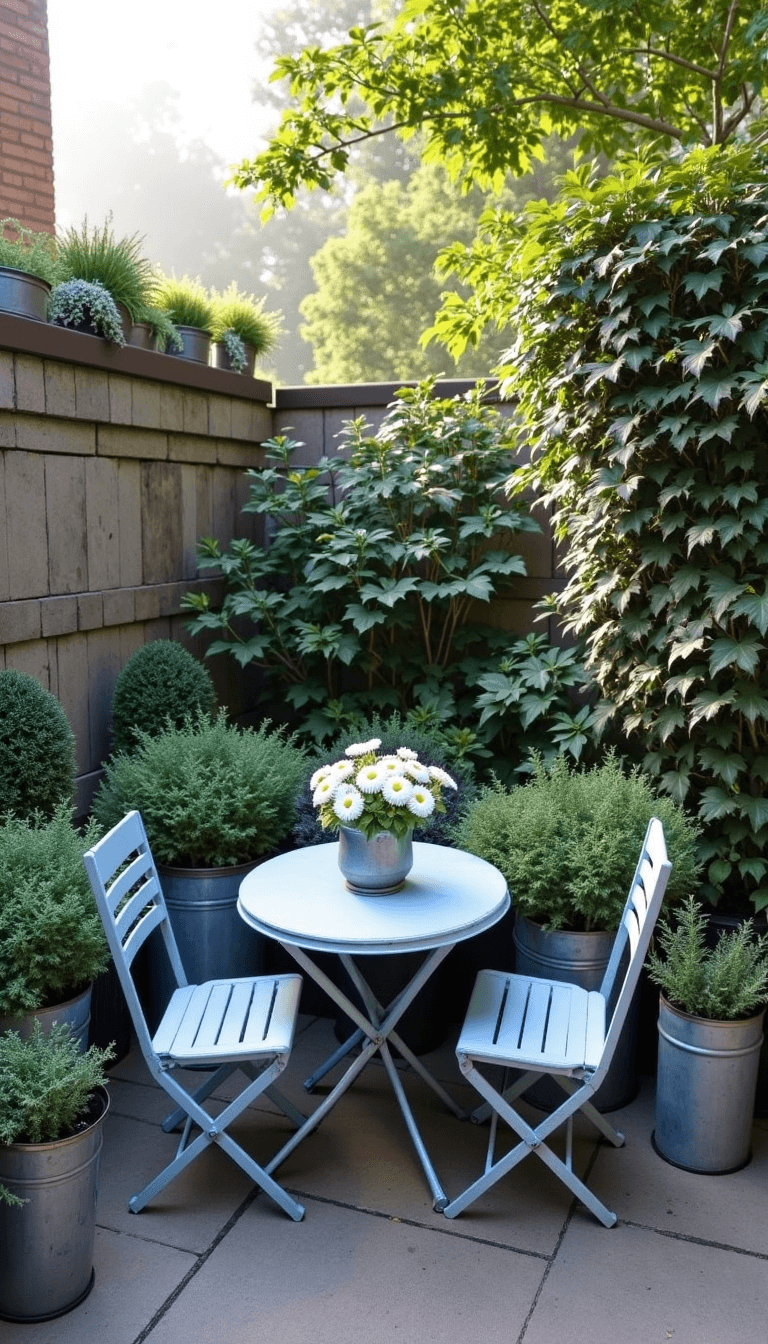 5439misty French Courtyard Garden