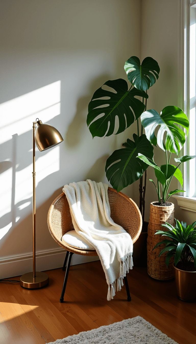5585boho Corner Bedroom Dawn Plants
